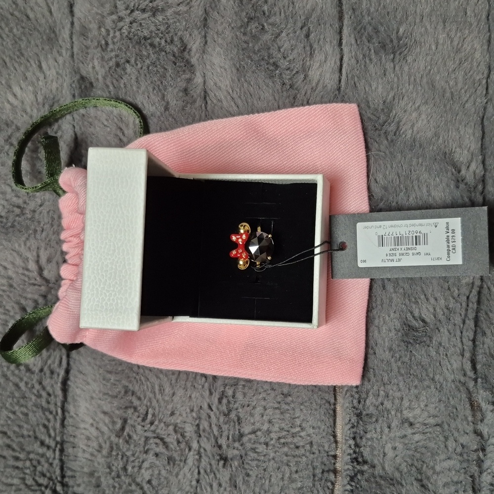 Disney X Kate Spade Minnie Mouse Ring Size 6, New With Tags
